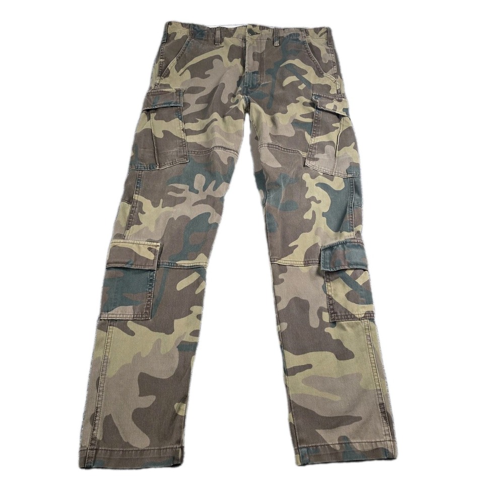 Levi's Double Pocket Cargo Pants Mens 33 Tactical Camo‎ Military Big E Huge Tag